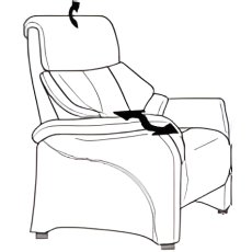 Chester Manual Wide Recliner Armchair (4247-28) by Himolla Chester Manual Wide Recliner Armchair (4247-28) by Himolla