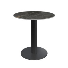 Santos 80 x 80cm Round Gloss Grey Ceramic Dining Table Santos 80 x 80cm Round Gloss Grey Ceramic Dining Table