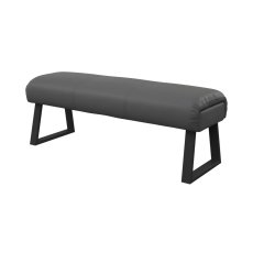 Nino Dark Grey Backless Dining Bench Nino Dark Grey Backless Dining Bench