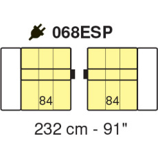 Tuniz 3 Seater 232cm Sofa (with Electric Recliners) by Marinelli Home Tuniz 3 Seater 232cm Sofa (with Electric Recliners) by Marinelli Home