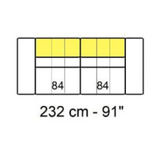 Tuniz 3 Seater 232cm Sofa by Marinelli Home Tuniz 3 Seater 232cm Sofa by Marinelli Home