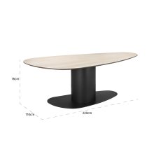 Ritz 220 x 110cm Dining Table by Richmond Interiors Ritz 220 x 110cm Dining Table by Richmond Interiors