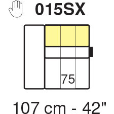 Tuniz LHF 1 Arm Chair Module 107cm (No Recliner) by Marinelli Home Tuniz LHF 1 Arm Chair Module 107cm (No Recliner) by Marinelli Home