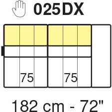 Tuniz RHF 1 Arm 3 Seater Module 182cm (No Recliner) by Marinelli Home Tuniz RHF 1 Arm 3 Seater Module 182cm (No Recliner) by Marinelli Home