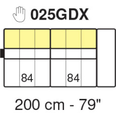 Tuniz RHF 1 Arm 3 Seater Module 200cm (No Recliner) by Marinelli Home Tuniz RHF 1 Arm 3 Seater Module 200cm (No Recliner) by Marinelli Home