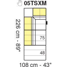 Tuniz LHF 108 x 226cm Terminal Module by Marinelli Home Tuniz LHF 108 x 226cm Terminal Module by Marinelli Home