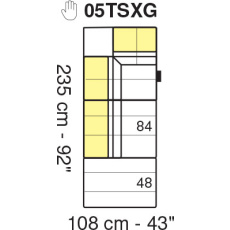 Tuniz LHF 108 x 235cm Terminal Module by Marinelli Home Tuniz LHF 108 x 235cm Terminal Module by Marinelli Home