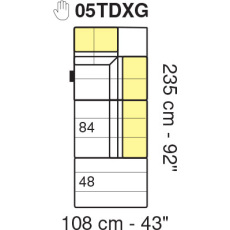 Tuniz RHF 108 x 235cm Terminal Module by Marinelli Home Tuniz RHF 108 x 235cm Terminal Module by Marinelli Home