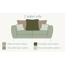 Nova 2 Seater Sofa (Pillow Back) by Alstons Nova 2 Seater Sofa (Pillow Back) by Alstons