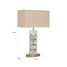 Table lamp Lenore incl. lampshade (Gold) Table lamp Lenore incl. lampshade (Gold)