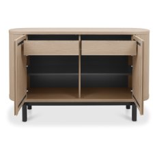 Luma Scandi Oak & Peppercorn Narrow Sideboard Luma Scandi Oak & Peppercorn Narrow Sideboard