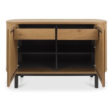Luma Rustic Oak & Peppercorn Narrow Sideboard Luma Rustic Oak & Peppercorn Narrow Sideboard