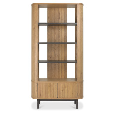 Luma Rustic Oak & Peppercorn Open Display Unit Luma Rustic Oak & Peppercorn Open Display Unit