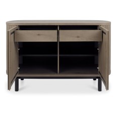 Luma Grey Oiled Oak & Peppercorn Narrow Sideboard Luma Grey Oiled Oak & Peppercorn Narrow Sideboard