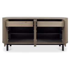 Luma Grey Oiled Oak & Peppercorn Wide Sideboard Luma Grey Oiled Oak & Peppercorn Wide Sideboard