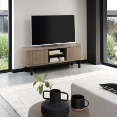 Luma Grey Oiled Oak & Peppercorn Entertainment Unit Luma Grey Oiled Oak & Peppercorn Entertainment Unit