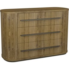 Luma Knotty Oak & Weathered Oak 3 Drawer Chest Luma Knotty Oak & Weathered Oak 3 Drawer Chest