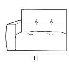 Gravina Maxi Armchair Section Left - Slim Arm Version (111cm) by Italia Living Gravina Maxi Armchair Section Left - Slim Arm Version (111cm) by Italia Living