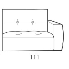 Gravina Maxi Armchair Section Right - Slim Arm Version (111cm) by Italia Living Gravina Maxi Armchair Section Right - Slim Arm Version (111cm) by Italia Living