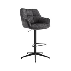 Mila Swivel Gas Lift Bar Stool (Charcoal) Mila Swivel Gas Lift Bar Stool (Charcoal)