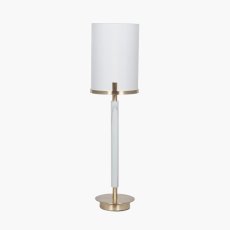 Champagne Gold Metal & Marble Effect Table Lamp Champagne Gold Metal & Marble Effect Table Lamp