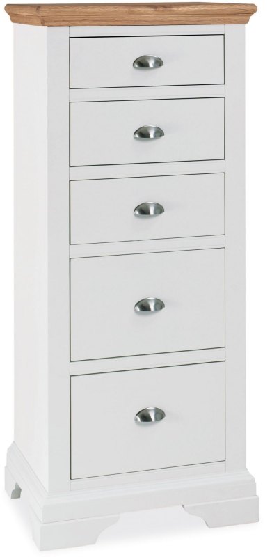 Hampstead Two Tone 5 Drawer Tall Chest