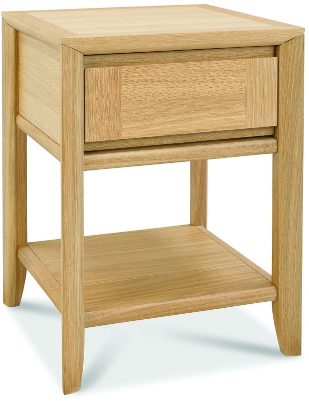 Bergen Oak Lamp Table with Drawer