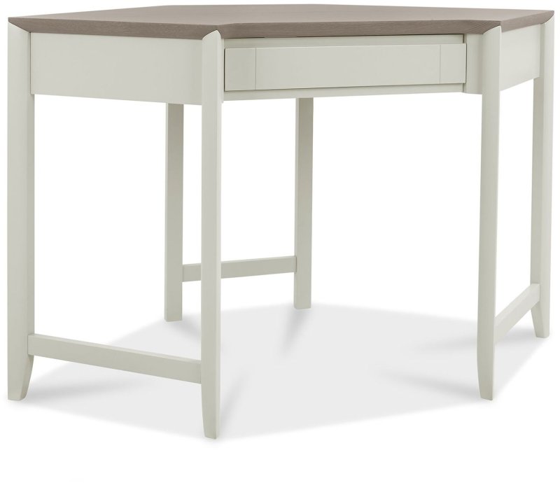 Bergen Grey Washed Oak & Soft Grey Corner Desk