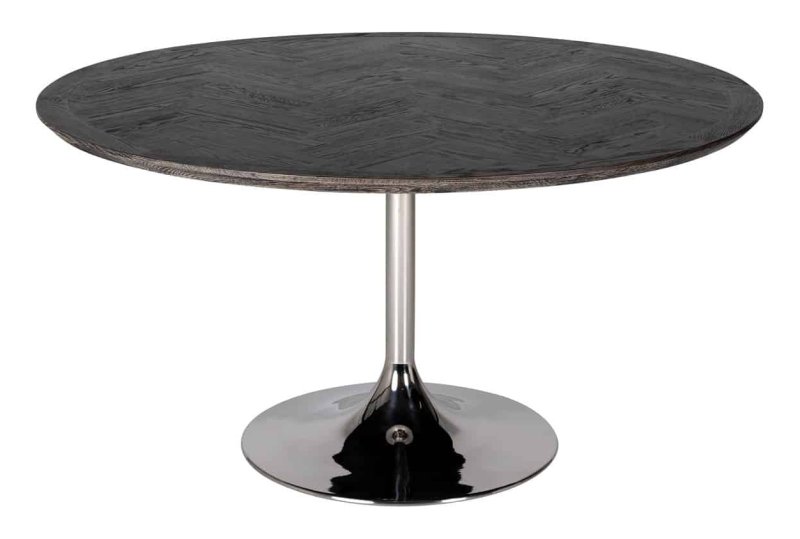 Blackbone 140cm Round Dining Table (Silver Collection) by Richmond Interiors