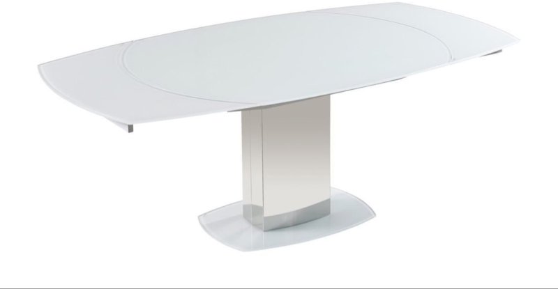 Oliver Swivel Extending Dining Table (White)