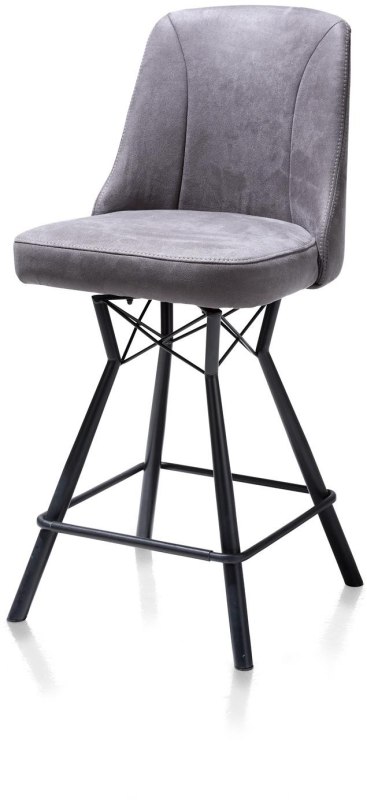 Eefje Bar Stool (Anthracite) by Habufa
