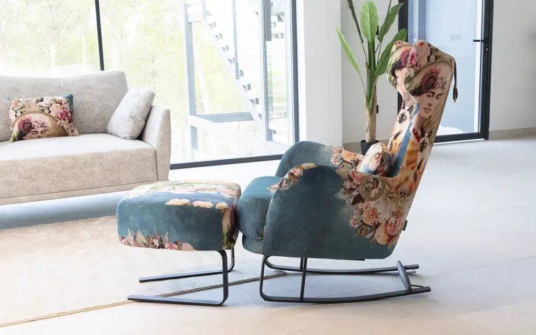 Kangou Rocking Chair by Fama Kangou Rocking Chair by Fama