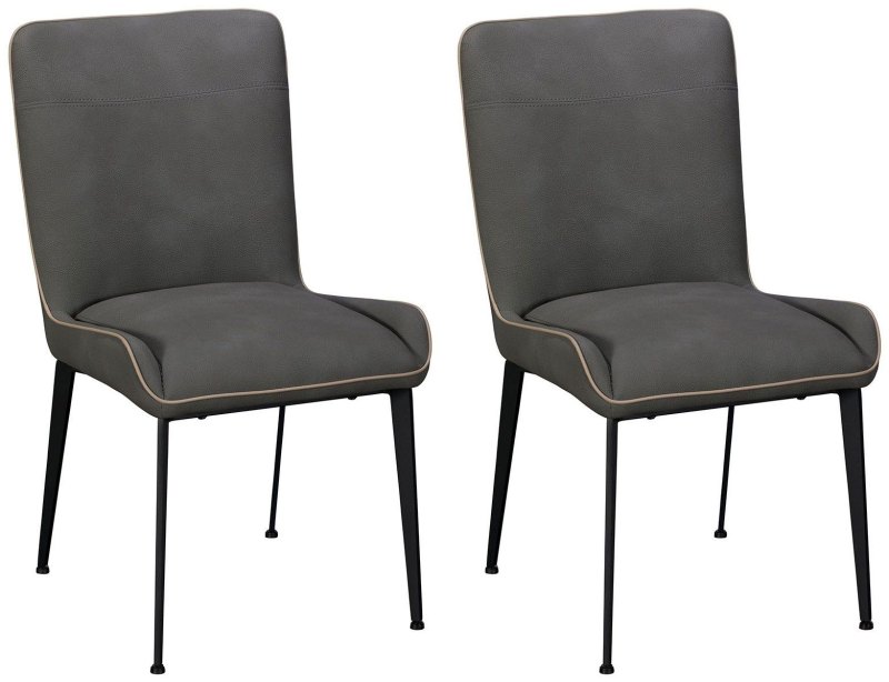 Elaine Dining Chair (Grey PU)