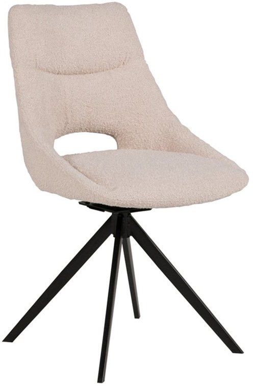 Barefoot Swivel Dining Chair (Cream) by Vida Living