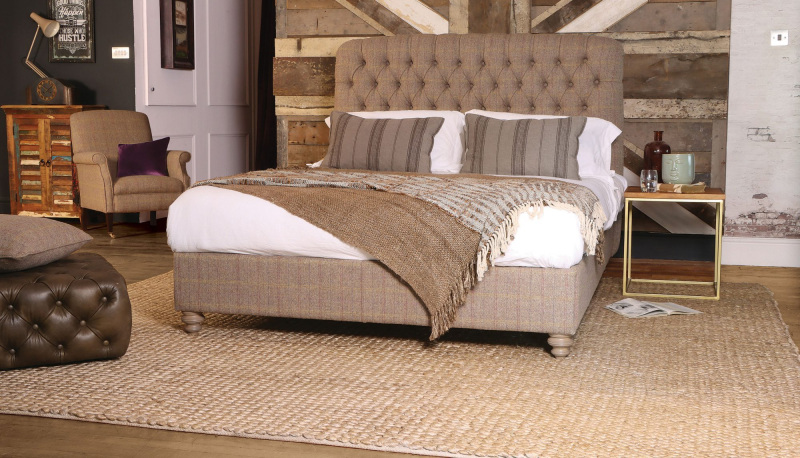 Berneray Double (4ft 6) Bed by Tetrad Harris Tweed