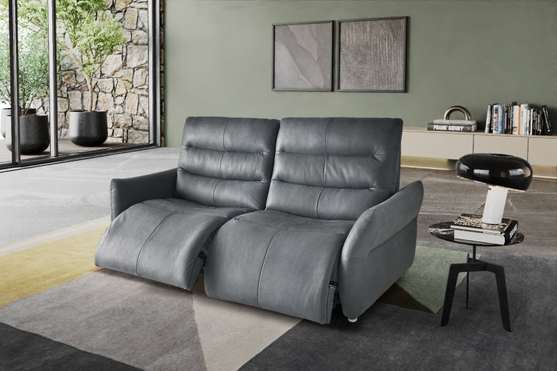 Nuvola 190cm Sofa (2 Electric Recliners) by Italia Living