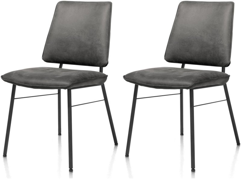 Fausto Dining Chair (Off Black) by Habufa