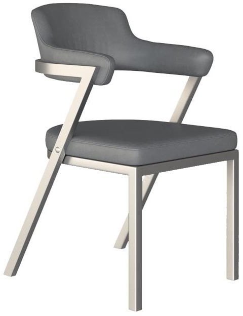 Freya Dining Chair by HND (Grey Faux Leather) Freya Dining Chair by HND (Grey Faux Leather)