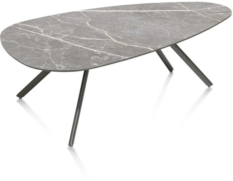 Minato 100 x 60cm Coffee Table (Light Grey Finish) by Habufa