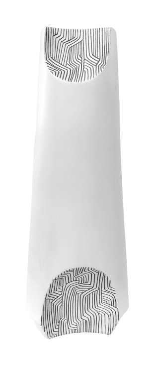 50cm White Grey Vase 50cm White Grey Vase