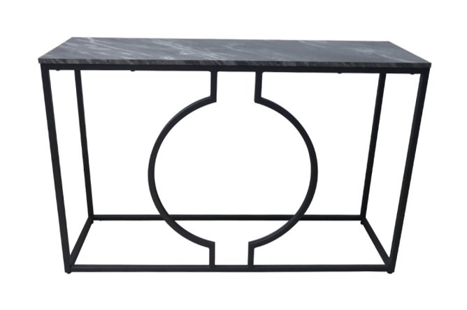 Aurora Black Metal Console Table Aurora Black Metal Console Table