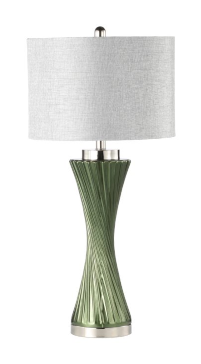 Green Twist Table Lamp 78cm Green Twist Table Lamp 78cm