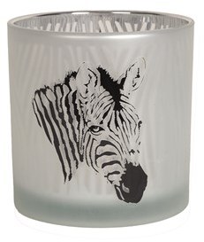 Zebra Tealight Holder 15cm Zebra Tealight Holder 15cm