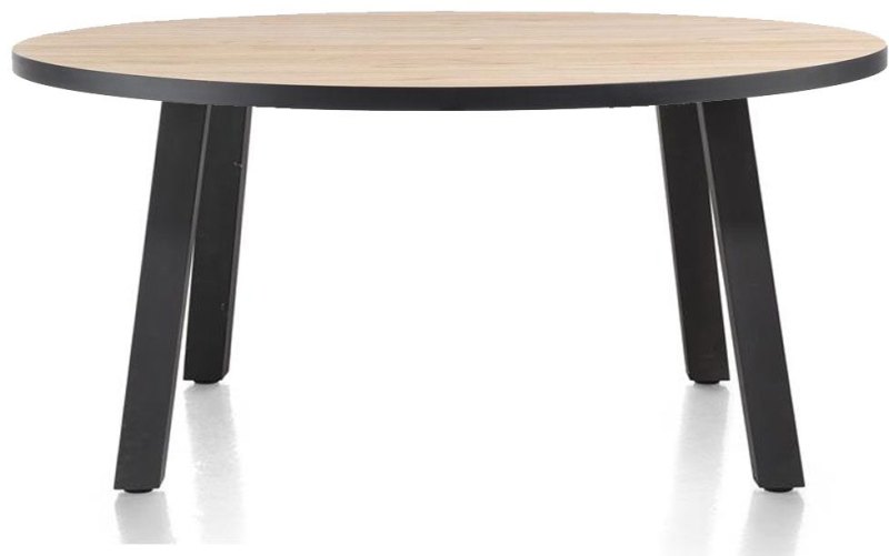 Avalox 130 x 110cm Fixed Rounded Dining Table by Habufa Avalox 130 x 110cm Fixed Rounded Dining Table by Habufa