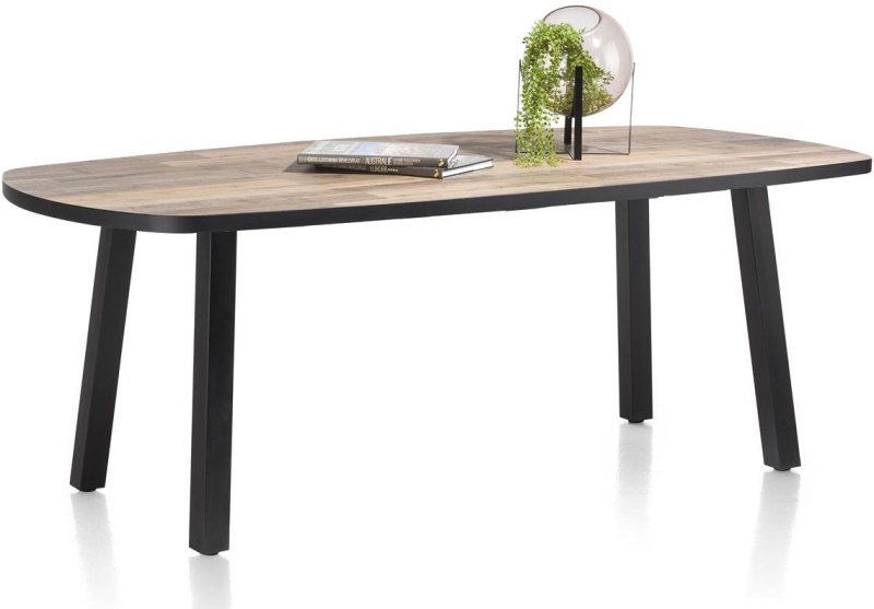 Avalox 210 x 110cm Oval Fixed Dining Table by Habufa Avalox 210 x 110cm Oval Fixed Dining Table by Habufa