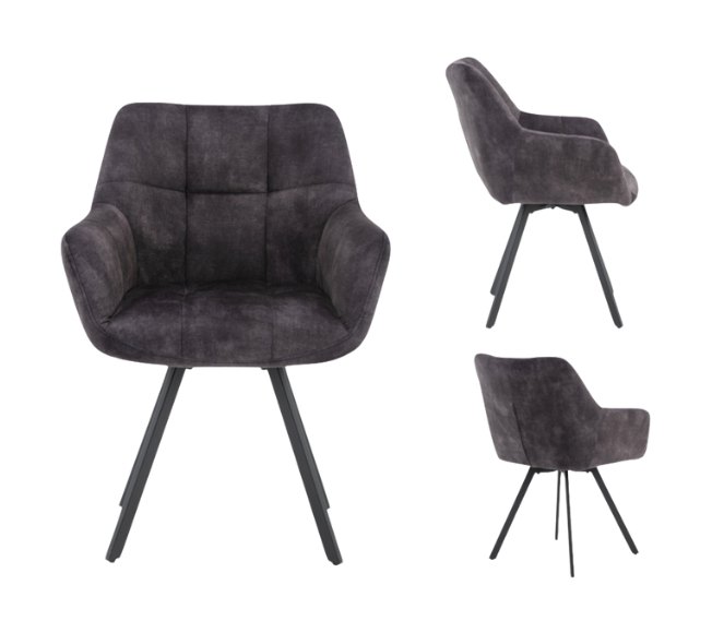 Mila Dining Chair (Charcoal) Mila Dining Chair (Charcoal)