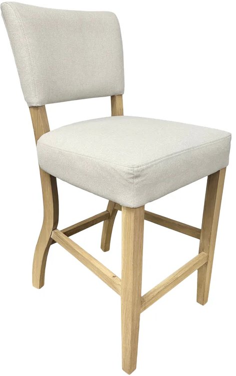 Claremont Bar Stool (Natural Fabric) Claremont Bar Stool (Natural Fabric)