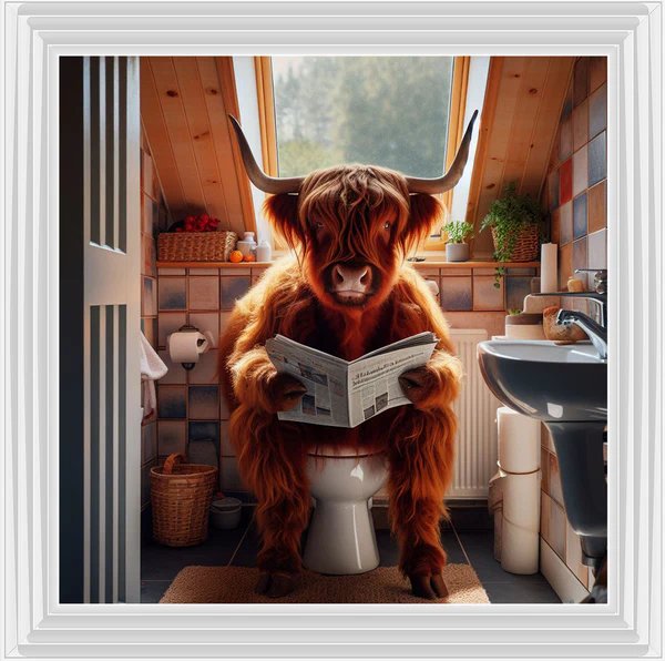 Highland Cow Bathroom Highland Cow Bathroom