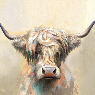 Canvas Oil Highland Cow 80x100cm Canvas Oil Highland Cow 80x100cm