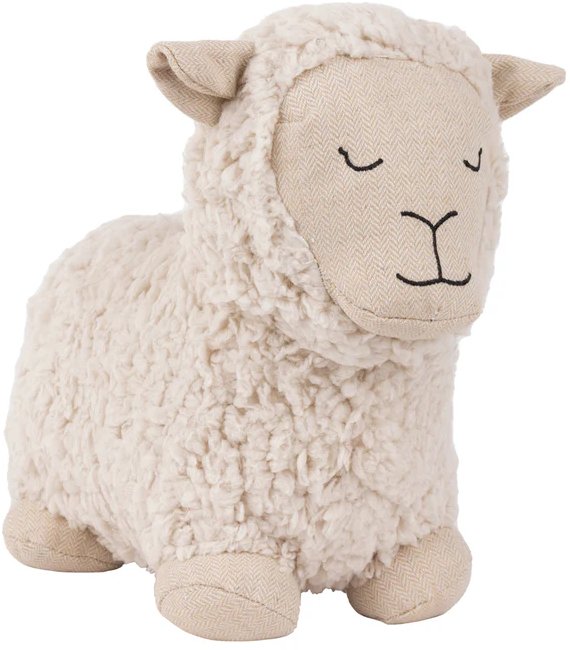 Sheep Shearling Fleece Doorstop White Sheep Shearling Fleece Doorstop White